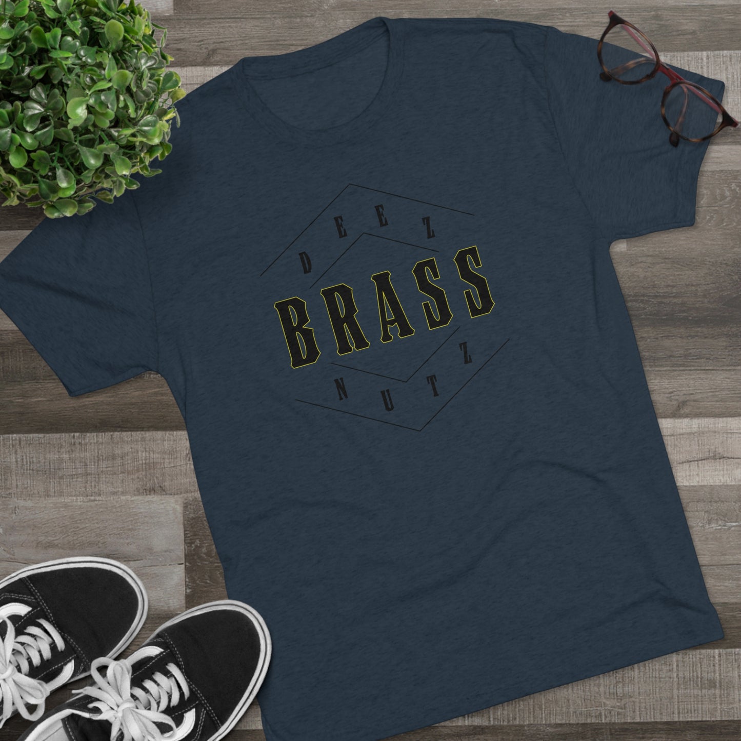 Deez Brass Nutz Unisex Tri-Blend Crew Tee