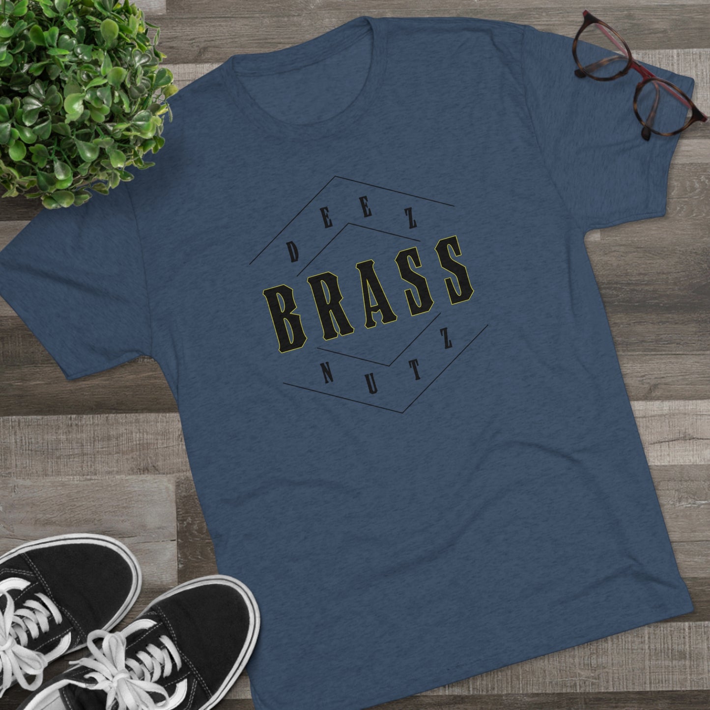 Deez Brass Nutz Unisex Tri-Blend Crew Tee