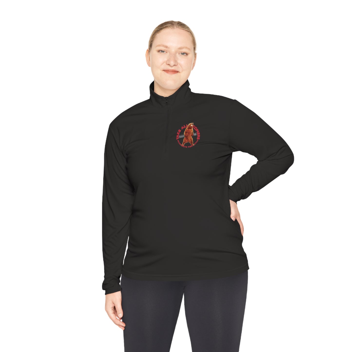 Battle Bear Unisex Quarter-Zip Pullover