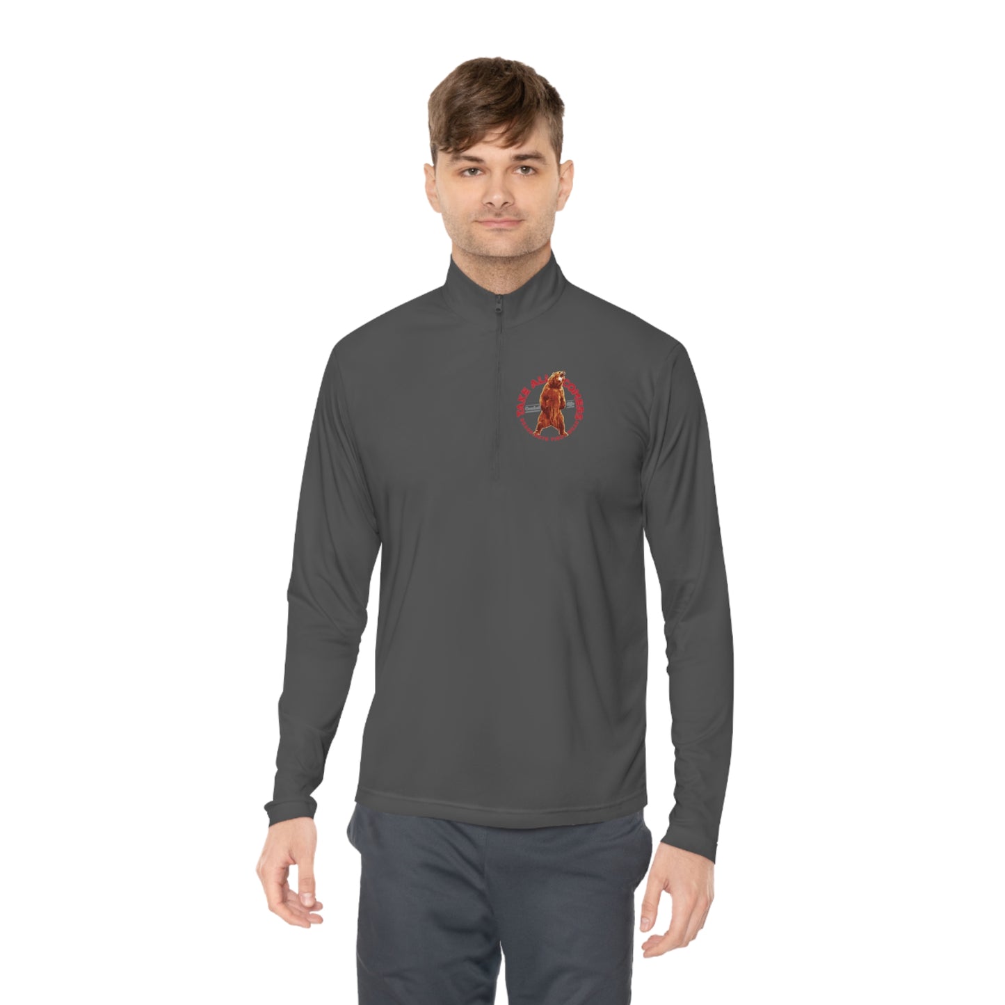 Battle Bear Unisex Quarter-Zip Pullover