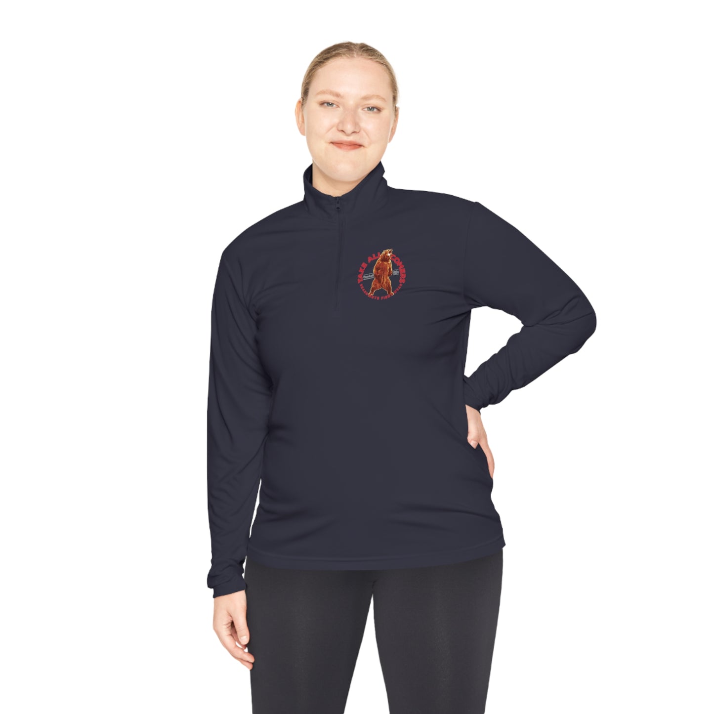 Battle Bear Unisex Quarter-Zip Pullover