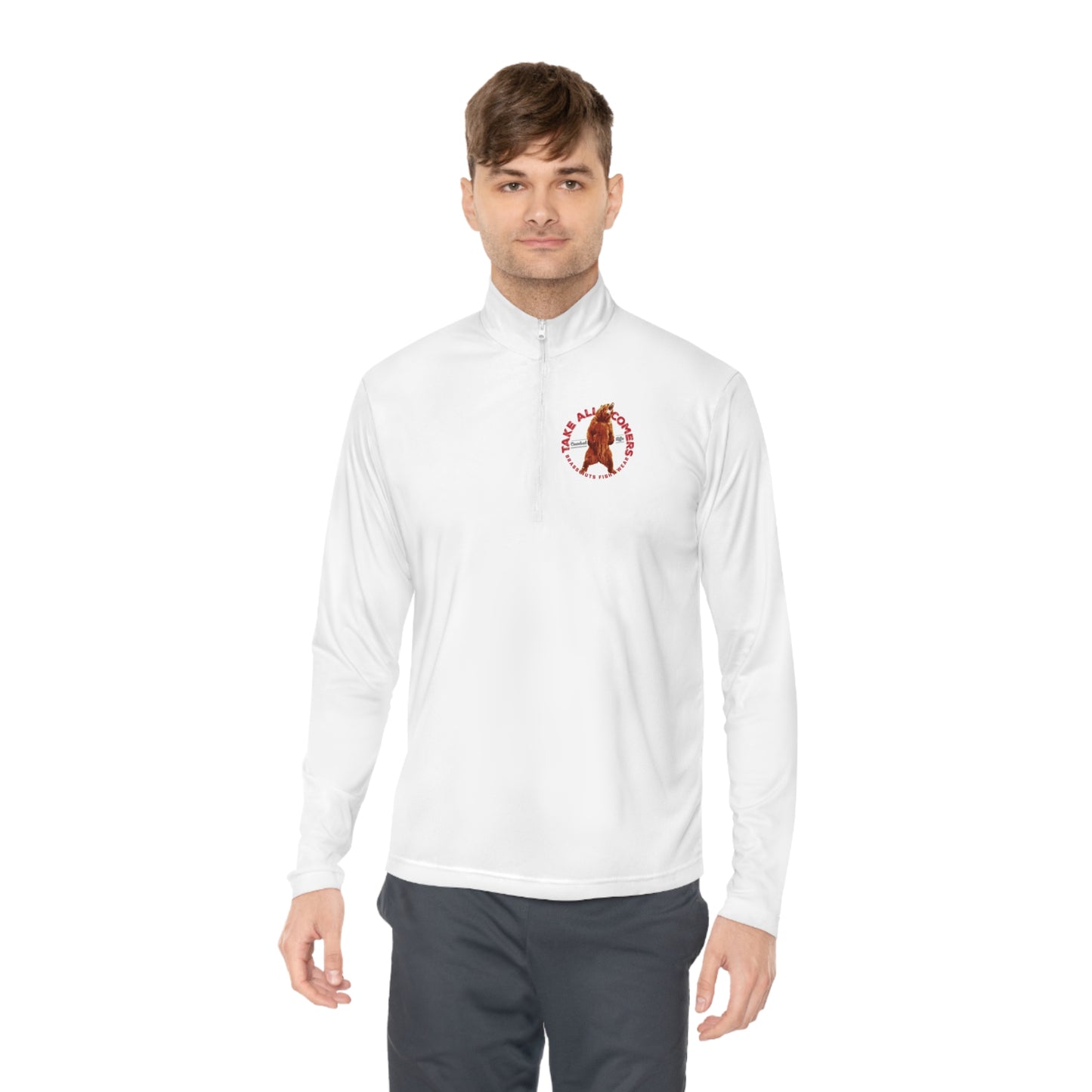 Battle Bear Unisex Quarter-Zip Pullover