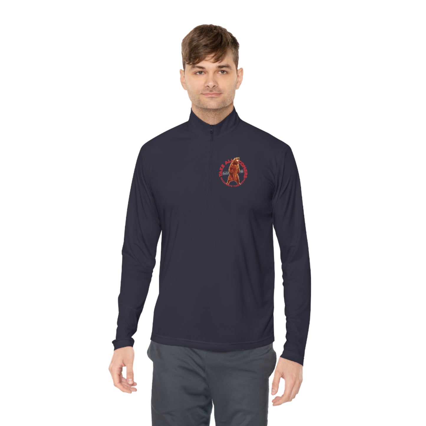 Battle Bear Unisex Quarter-Zip Pullover