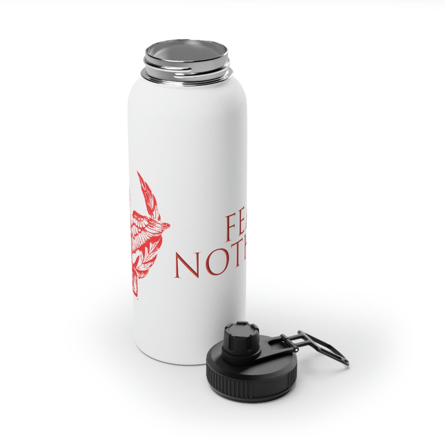 BNFW Legion "Fear Nothing" Stainless Steel Water Bottle, Sports Lid