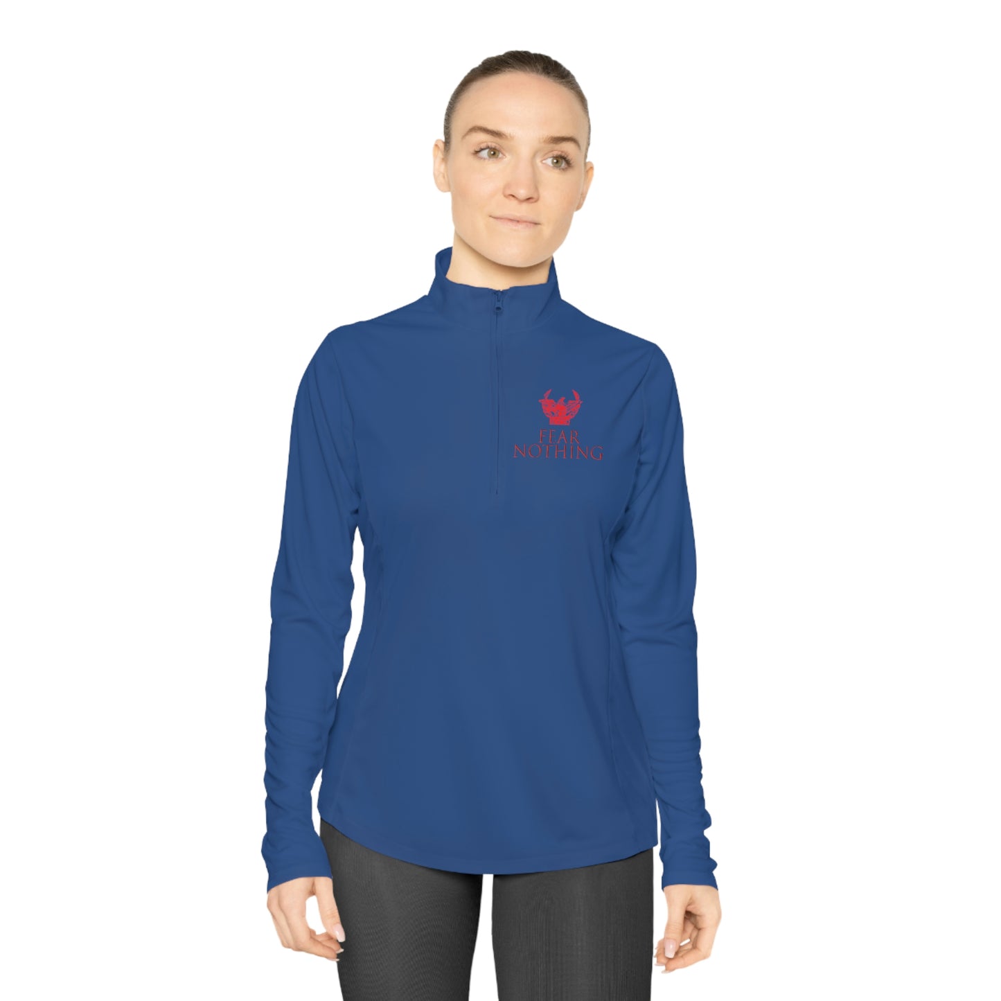 BNFW Legion FEAR NOTHING Ladies Quarter-Zip Pullover