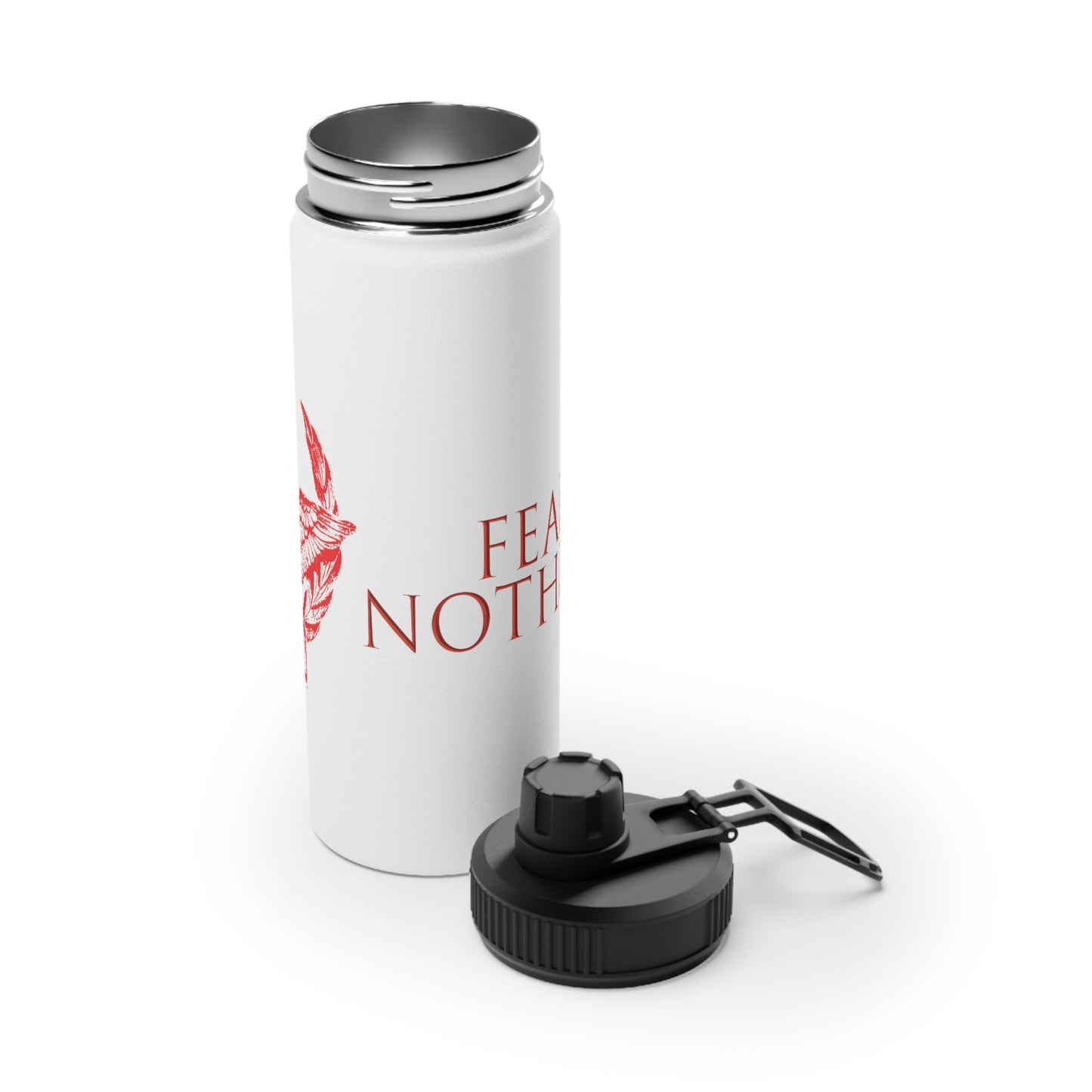 BNFW Legion "Fear Nothing" Stainless Steel Water Bottle, Sports Lid