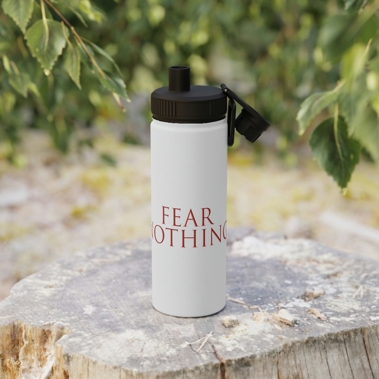 BNFW Legion "Fear Nothing" Stainless Steel Water Bottle, Sports Lid