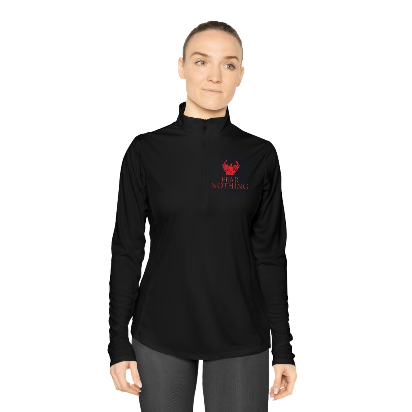 BNFW Legion FEAR NOTHING Ladies Quarter-Zip Pullover