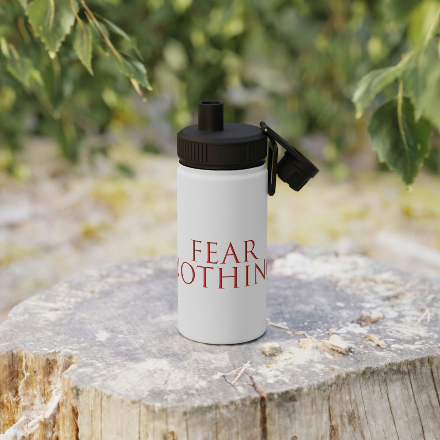 BNFW Legion "Fear Nothing" Stainless Steel Water Bottle, Sports Lid