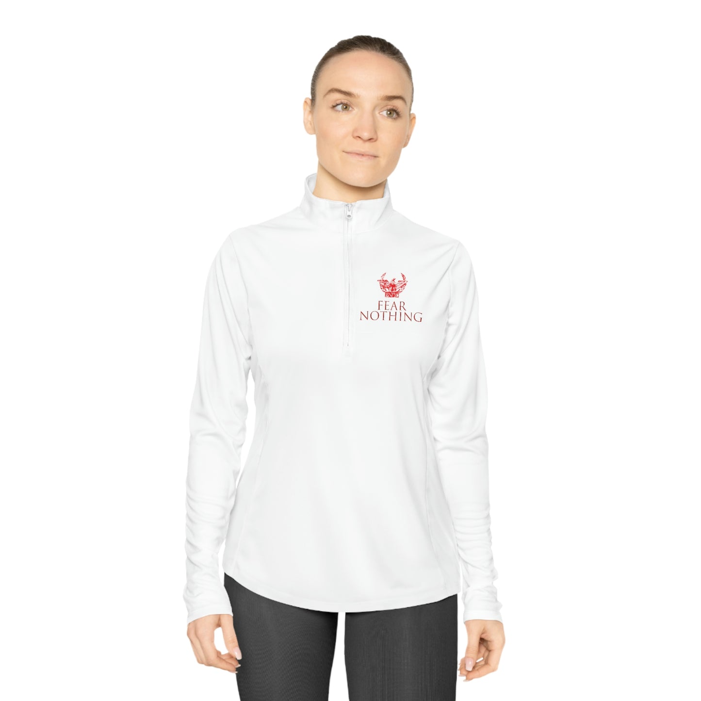 BNFW Legion FEAR NOTHING Ladies Quarter-Zip Pullover